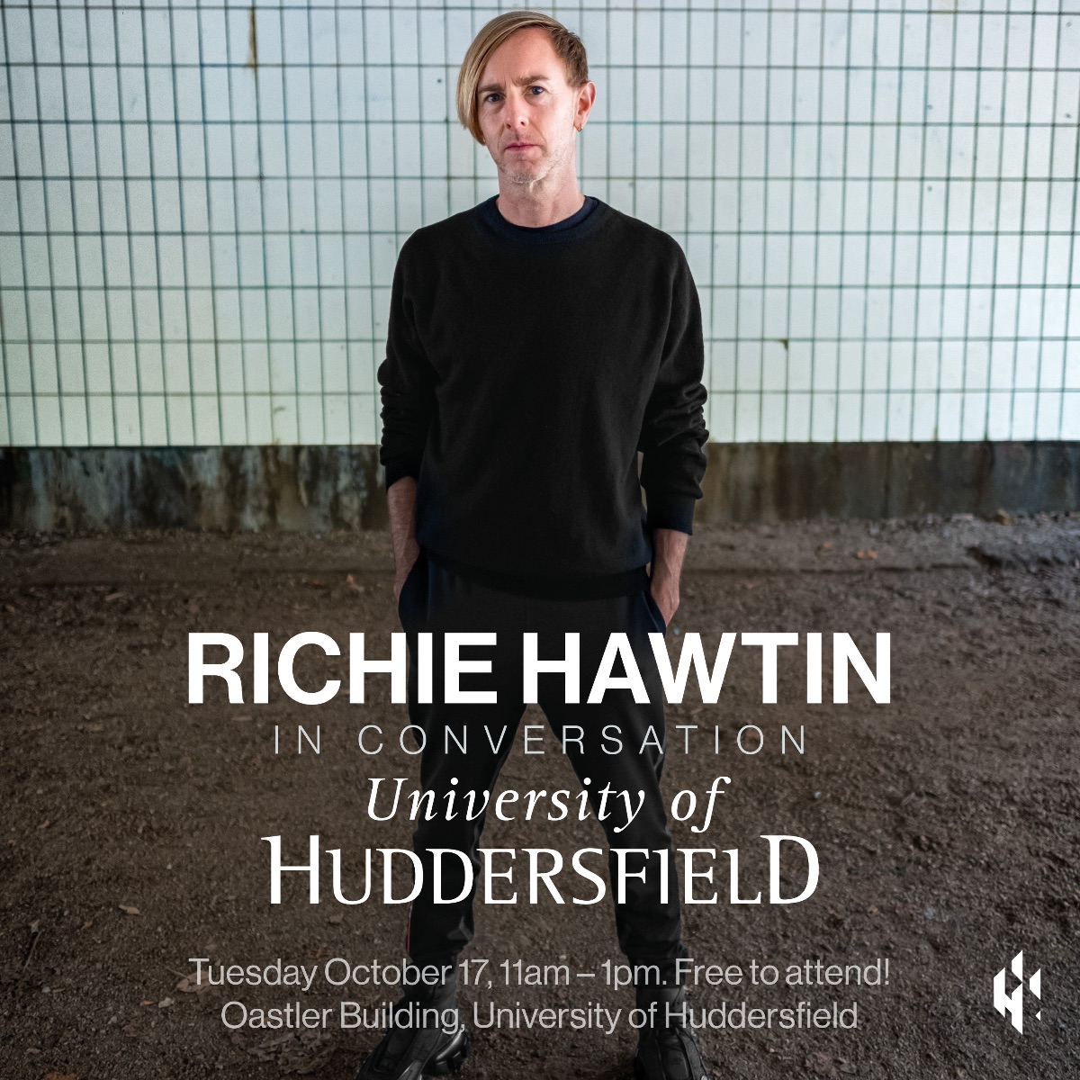 Richie Hawtin; the electronic music visionary and techno pioneer unveils winning PhD Scholarship at the University of Huddersfield